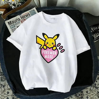 T Shirt Man Women 2026 Summer Y2k Short Sleeve Tee Tops Streetwear Casual Parent-child Clothing Unisex