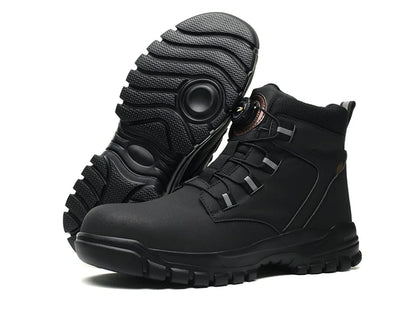Steel Toe Safety Boots Men Waterproof Work Boots Anti-smash Anti-Puncture Safety Shoes Indestructible Shoes Botas Para Hombre