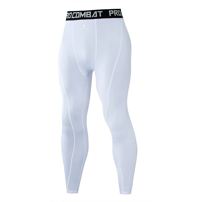 Men Bodybuilding longs Pants Fitness Compression Leggings Train Workout Outfit Male Muscle Alive Elastic Skinny Tights