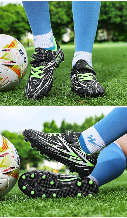 New Football Shoes Children Non Slip Society Cleats Soccer Shoes Kids Indoor Football Field Boots Fast Professional Sneaker28-39