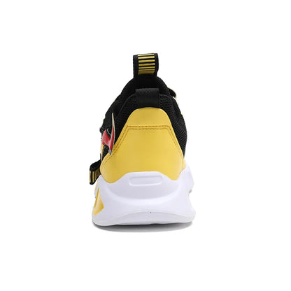 Yellow Boys Basketball Shoes Soft Non-slip Kids Sneakers Thick Sole Children Sport Shoes Outdoor Girls Trainer Basketball