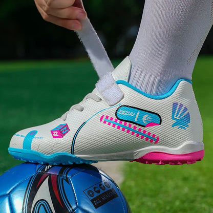 Kids Soccer Cleats Unisex Child Turf Soccer Shoes Indoor Youth Football Boots Artificial Ground Trainning Futsal Sneaker Outdoor