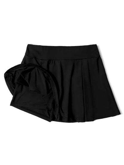 Women's Solid Color Skort  Summer Lightweight High Waisted Slimming Casual Wide Leg Versatile for Work Straight Cut Solid