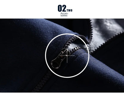 Wolf Czuadlte2024New Winter Men's Sports Set Casual Pants Hooded Sweater Youth Large Plus Plush Thickened Cardigan Two Piece Set