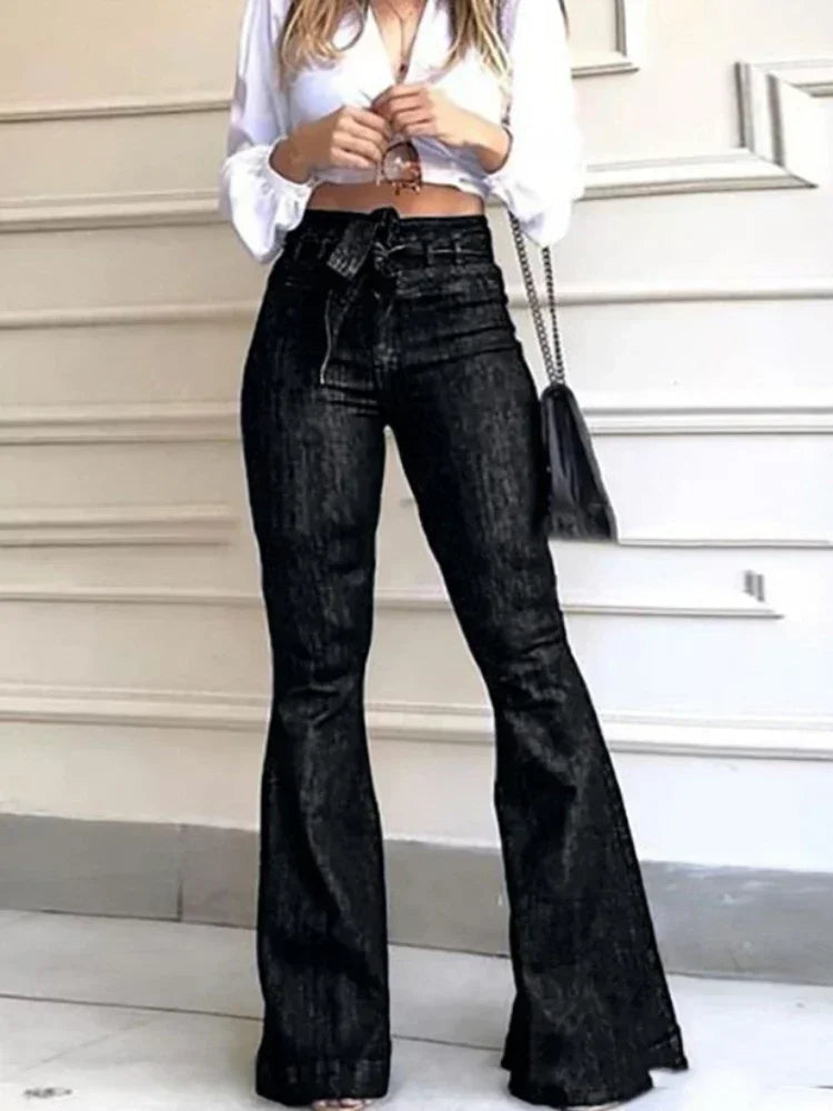 Women Denim Flare Pant Long Pants