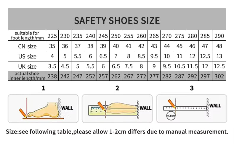 New safety shoes, puncture resistant work shoes, fashionable safety shoes, men's protective shoes, work boots