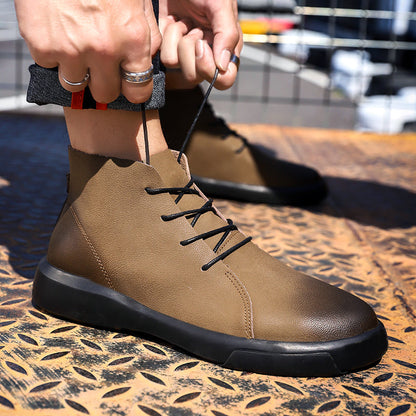 Winter Men Boots High Quanlity Warm Leather Mens Ankle Boots Male Waterproof with Fur Snow Boots Casual Shoes for Men Botas
