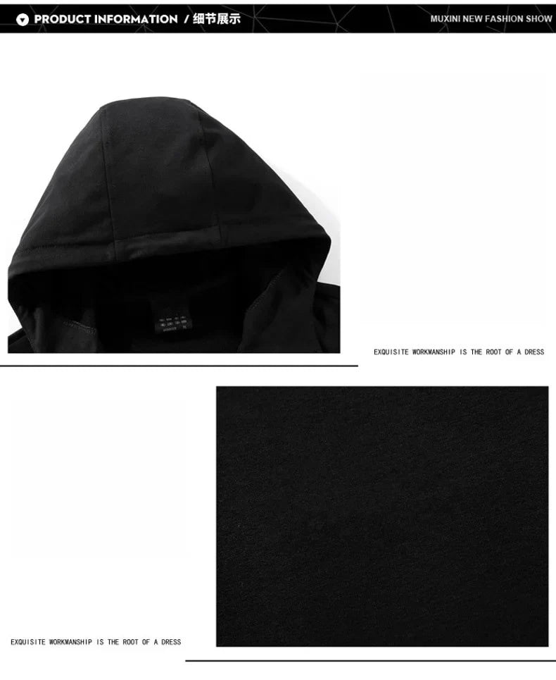 Men's Spring Autumn Tracksuit Set Long Sleeve Hoodie And Joggers 2-Piece Fitness Running Sportswear Casual Clothing