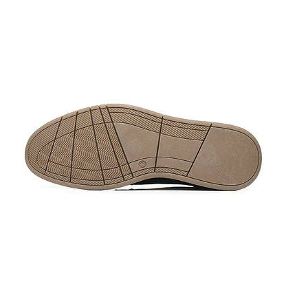 Shoes For Men Spring/Summer Pu Leather Breathable Casual Shoes Lace up Office Style Business Men's Sneaker
