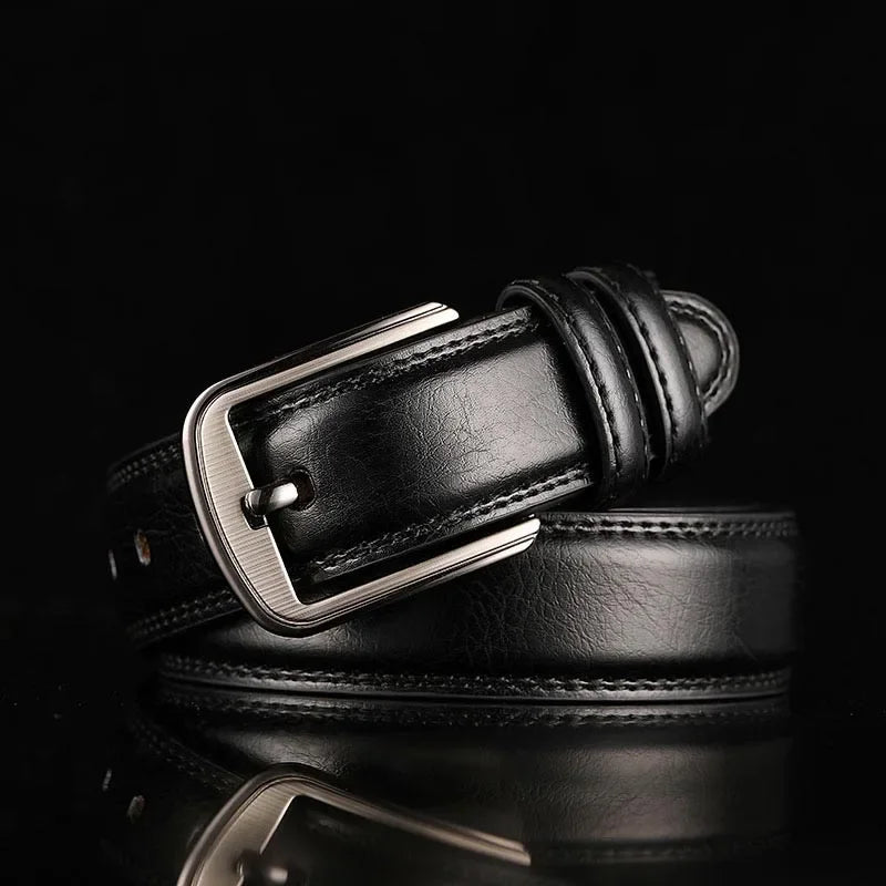 1Pc 3.7*110-130cm Men's 2nd Cowskin Leather Belts Male Designer Business Waistband Crafts for Adults Jeans Accessories