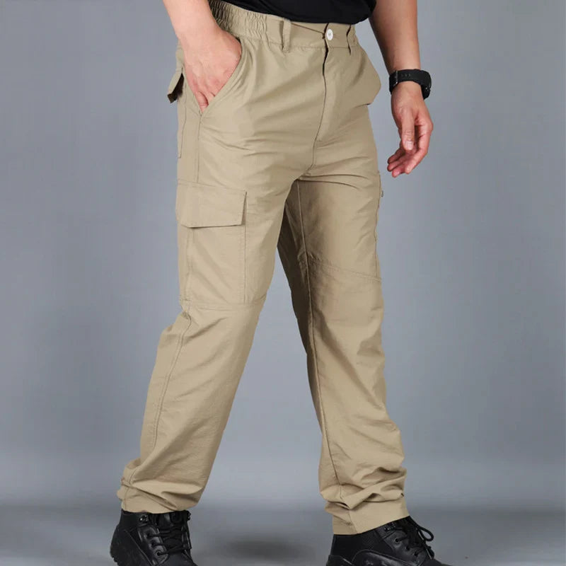Summer Military Tactical Pants Quick Drying Cargo Men Waterproof Casual Wear resistant Multi-pocket Outdoor Hiking Trousers