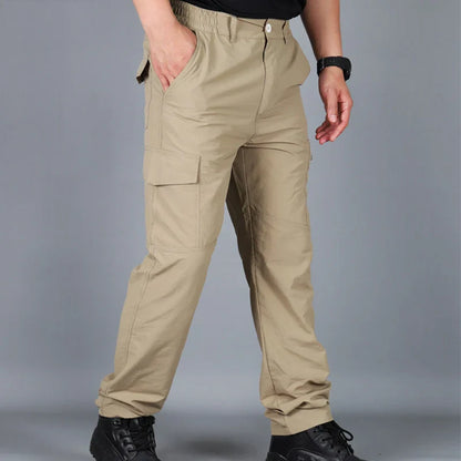 Summer Military Tactical Pants Quick Drying Cargo Men Waterproof Casual Wear resistant Multi-pocket Outdoor Hiking Trousers