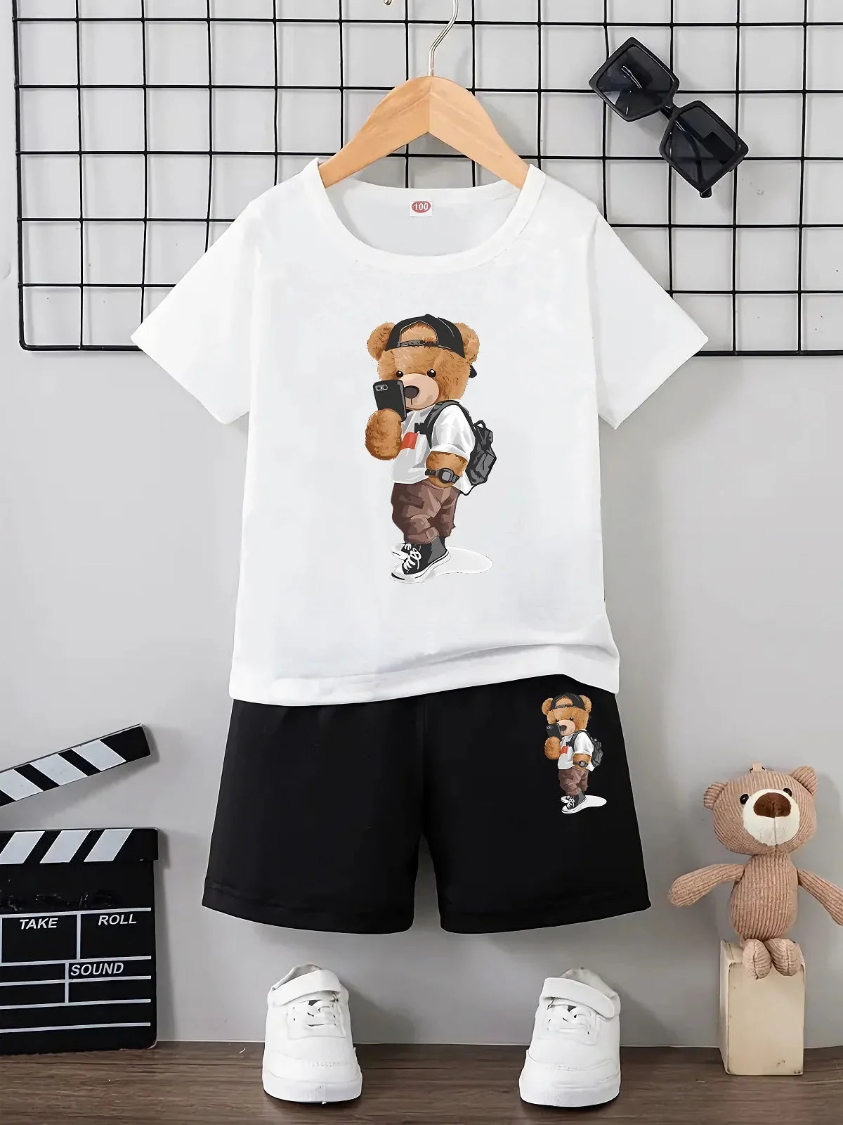 Summer Baby Boy Clothes Set Fashion Children Girls Printed Short Sleeve T-shirts Top and Shorts Bottom Outfits Kid Tracksuits