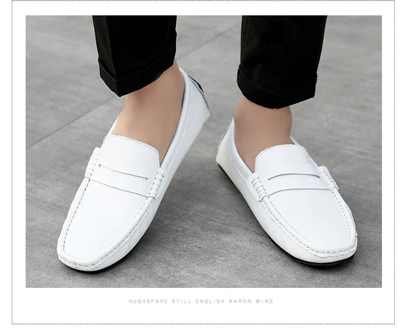 Loafers Shoes Men Fashion Shoes New Spring Comfy Men's Flats Moccasins Classic Original Leather Men Casual Shoes