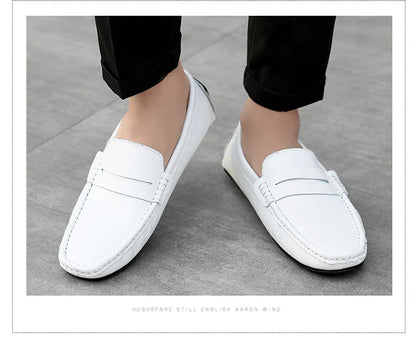 Loafers Shoes Men Fashion Shoes New Spring Comfy Men's Flats Moccasins Classic Original Leather Men Casual Shoes