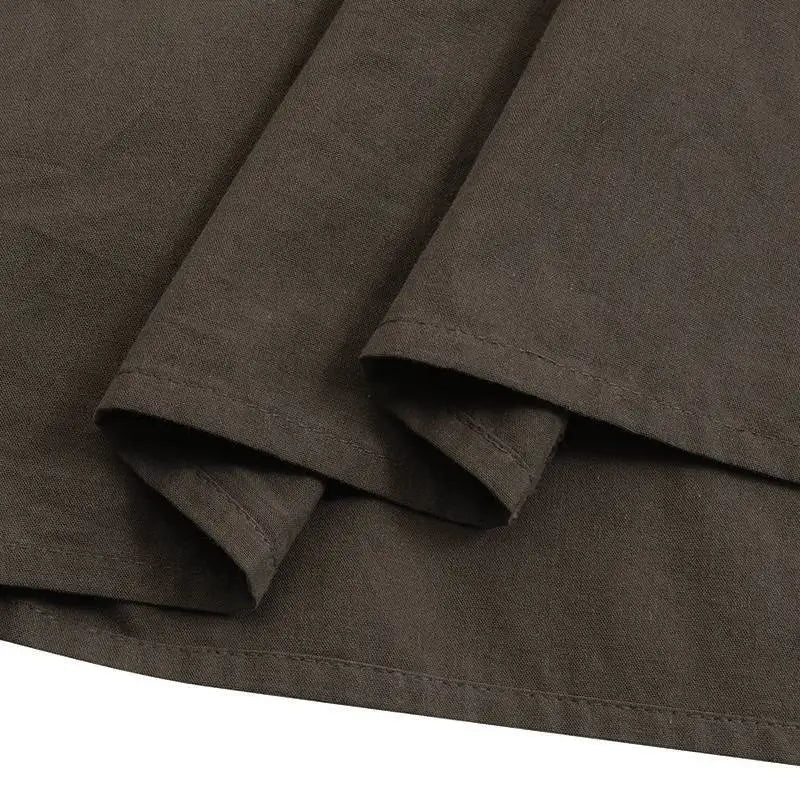 2025 Spring Summer Solid Skirts Vintage Women's Ruffle Sundress Casual Elastic Waist Long Vestidos Female Robe Femme Oversized