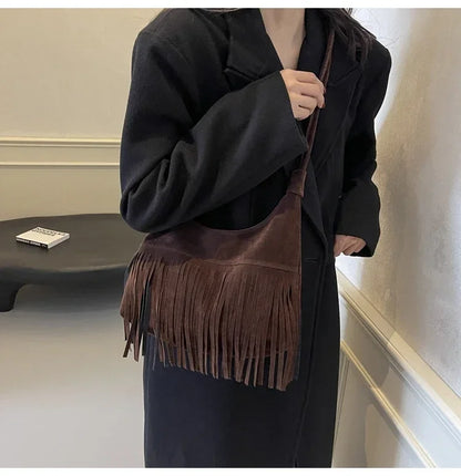 Fringed Interior Compartment Tote Bags Sewing Thread Large Capacity 2024 Hot Sale Bags for Women Zipper Pu Women's Handbags