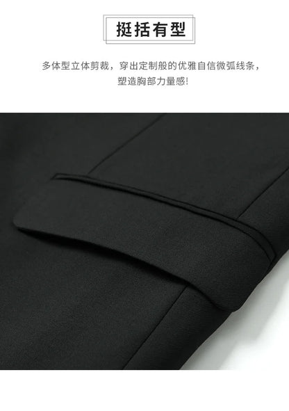Terno S-8GG (Blazer + Calça) Masculino Moda Casual Ao Ar Livre Cavalheiro Negócios Casamento Slim-fit Formal Estilo Britânico Terno de Casamento