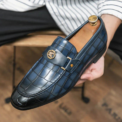 Novos Mocassins Pretos Masculinos Slip-On Bico Redondo Sapatos Sociais Masculinos Frete Grátis Sapatos de Casamento para Homens Tamanhos 38-47
