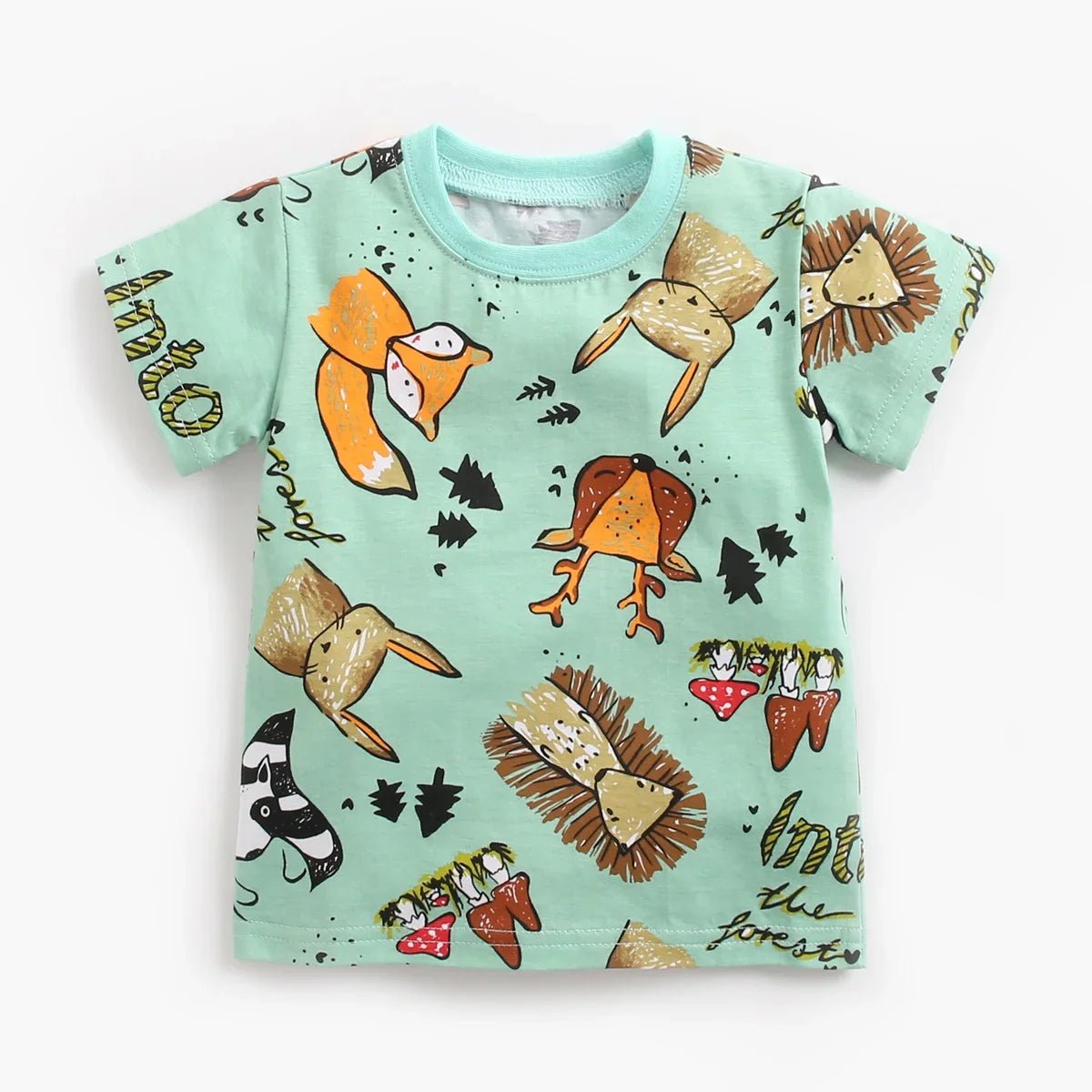 Cartoon Boys Clothing Sets Summer Short Sleeve Cotton Baby Tops + Baby Shorts 2Pcs Casual