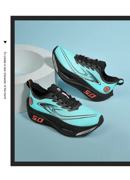Carbon Plate Running Shoes Professional Marathon Racing Lightweight Bounce Cushion Breathable Sports Sneakers
