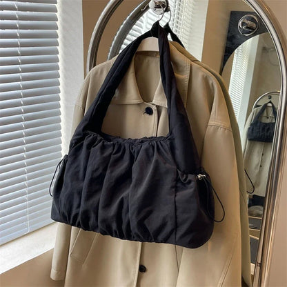 Hot Selling Fashion Nylon Pleated Women's Crossbody Bag 2026 New Casual Trend Versatile Large Capacity Tote Women's Shoulder Bag