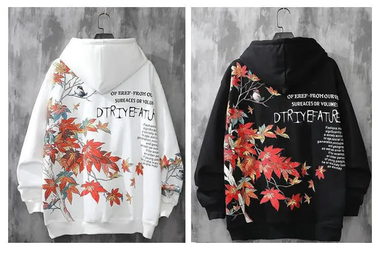 Moletons Pretos com Estampa de Anime Essenciais com Capuz Feminino Estética Coreana Moda Fofa Moletons com Capuz Streetwear para Mulheres