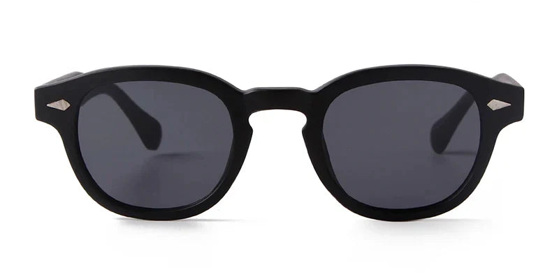 Fashion Transparent Blue Round Sunglasses Women Men 2024 Retro Rivet Tortoise Small Square Sun Glasses UV400 Lunettes De Soleil