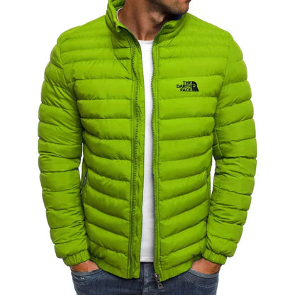 Men's Stand up Collar Zipper Warm Business Slimming Fishing Coat