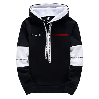 Autumn Winter Mens Tracksuit Print Casual Sweatshirts Sportswear Outdoors Sports Jogging Mens Clothing Single Piece Hoodie Pants