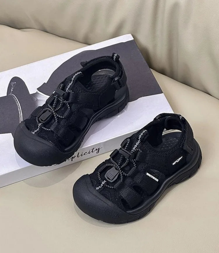 Boys Closed-Toe Sandals 2026 Summer New Arrivals Kids Casual Sneakers Non-Slip Soft Sole Beach Walking Shoes