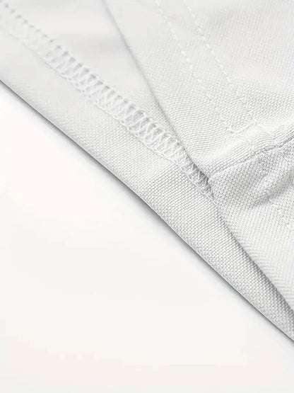 3pcs Men'S Polo Shirt Set Breathable Moisture-Wicking Wrinkle-Resistant & Quick-Dry Business Classic Style Men's Christmas Gifts