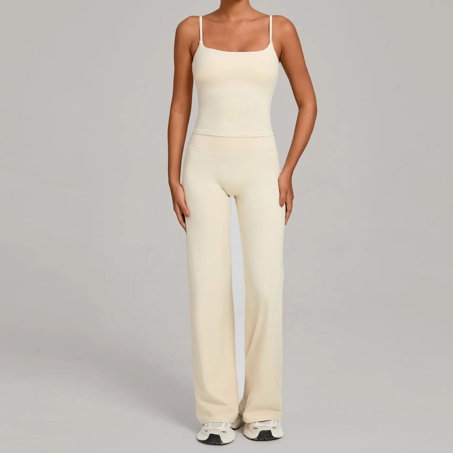 Gym Workout Clothes Women's Casual Wear Outdoor Sports Tight Yoga Suit Naked Feeling Fitness Suit High Waist Yoga Two-piece Set