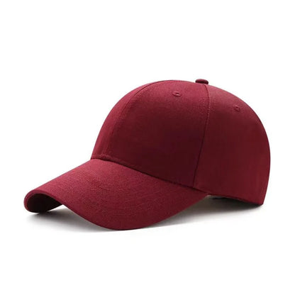 Men's and Women's Summer Baseball Cap Pure Cotton Solid Color Cap Fashion Driver Hat Sunshade Four Seasons Hat