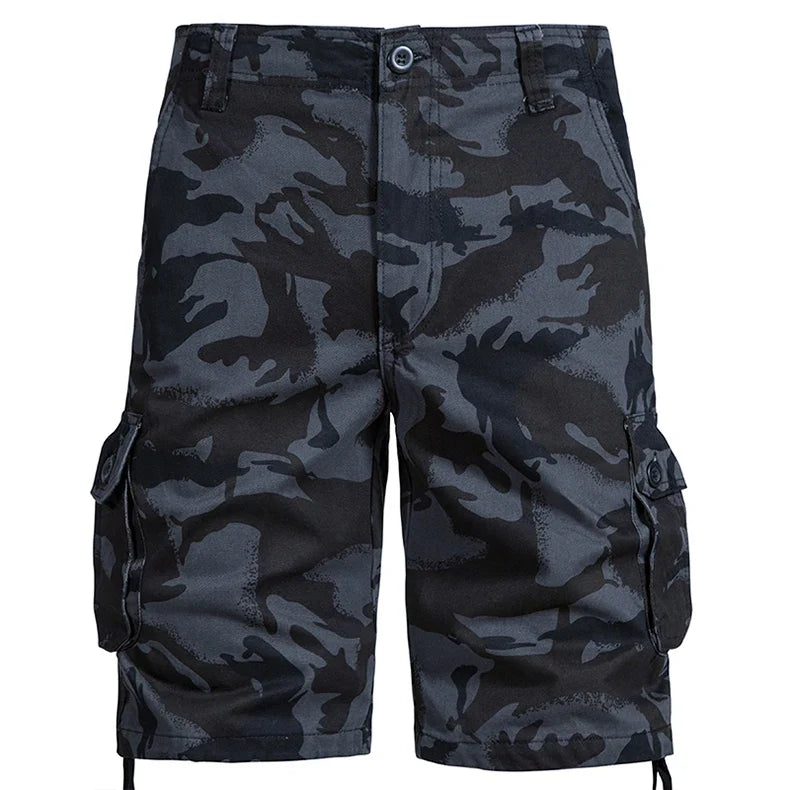 Mens Camo Shorts Men Camouflage Overalls Loose Casual Outdoor Sports Half Pants Side Pocket Cotton Comfortable Shorts