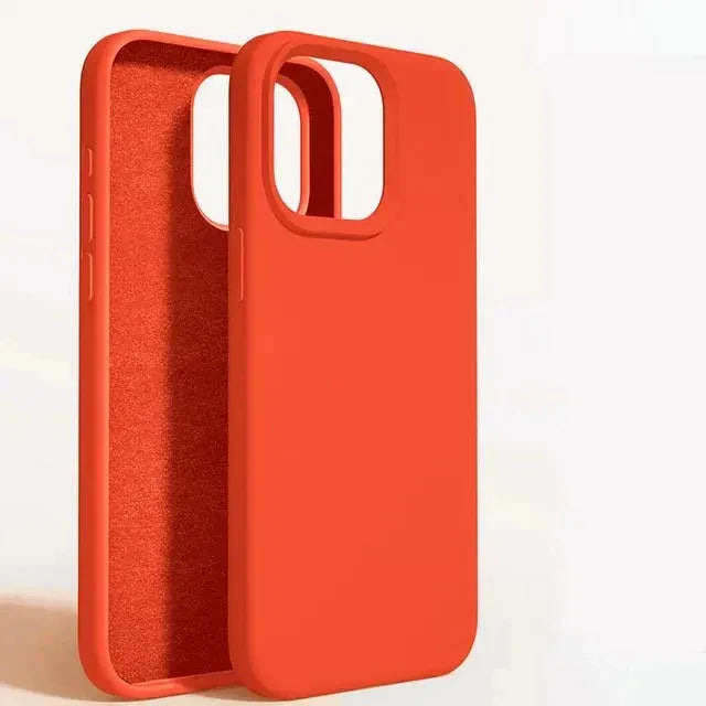 Luxury Liquid Silicone Phone Case For iPhone 15 13 12 11 14 Pro Max Bumper Cover 15 Plus Shockproof Protective Cases Accessories