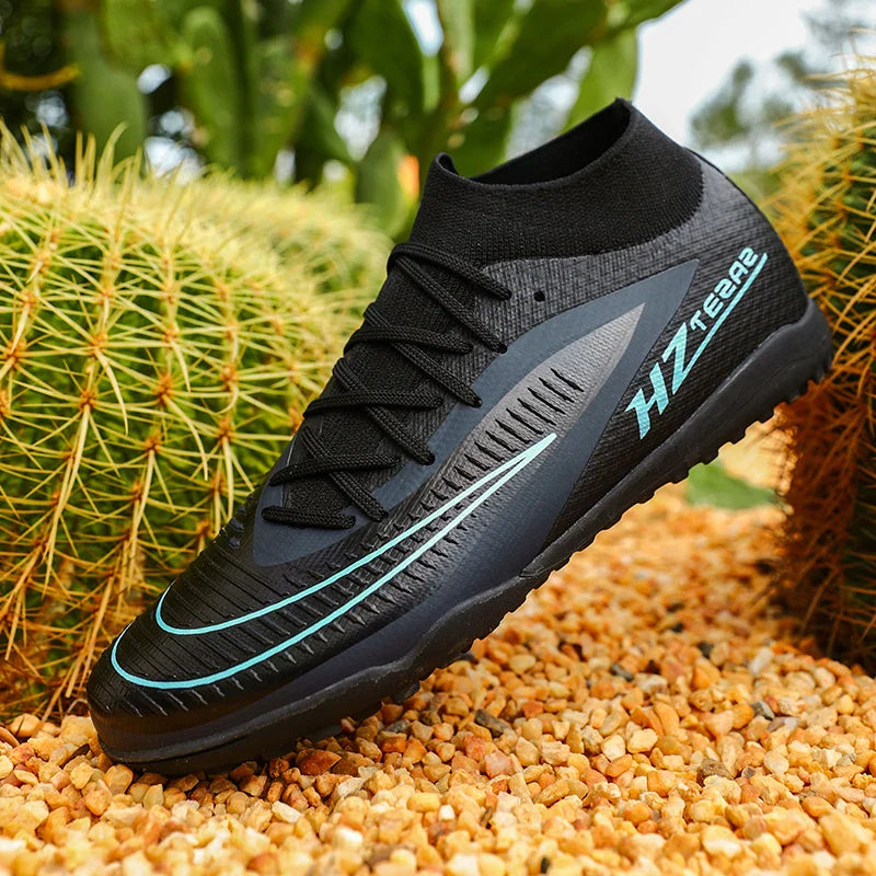 New Men Soccer Shoes Sport Outdoor Football Boots Training Boys Breathable Cleats Adult Long Spikes Non Slip Match Comfortable