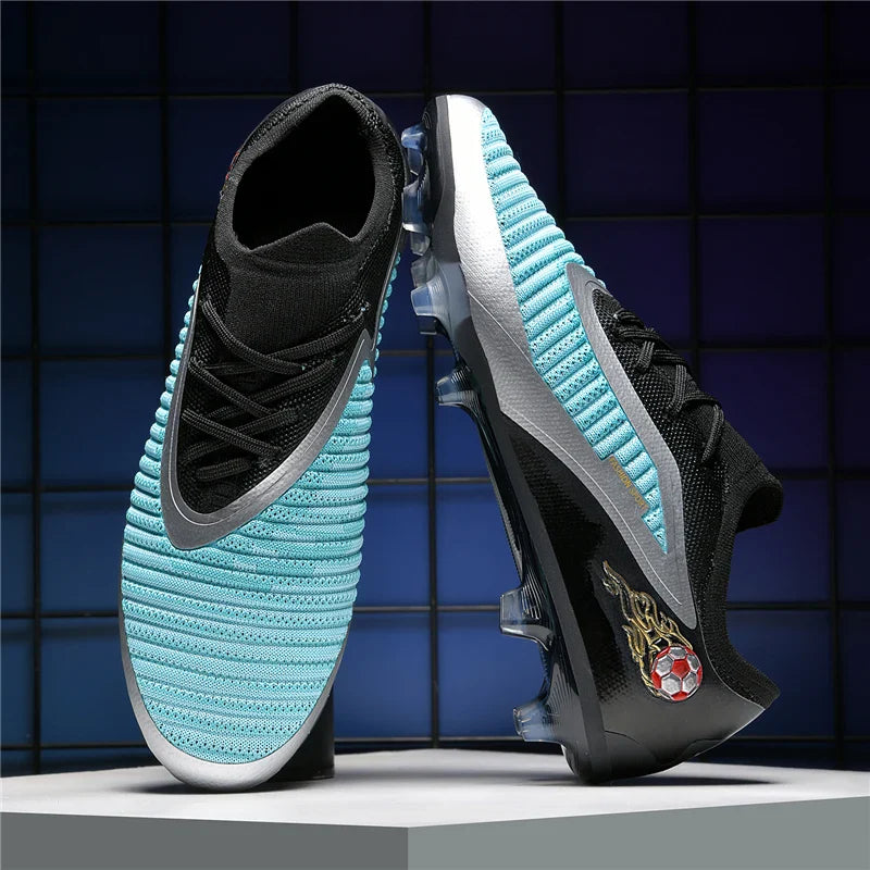 New Men Soccer Shoes Adult Non Slip Football Boots Outdoor Sport Boys Long Spikes Training Cleats Breathable Match Comfortable