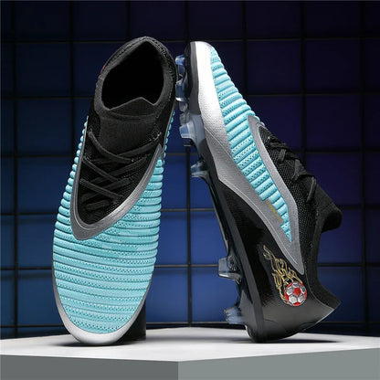 New Men Soccer Shoes Adult Non Slip Football Boots Outdoor Sport Boys Long Spikes Training Cleats Breathable Match Comfortable
