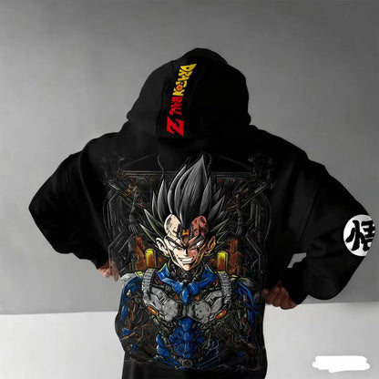 Men Anime Clothes Dragon Ball Z Hoodie Goku Saiyan Loose Fit Big Size 5XL 6XL Casual Streetwear