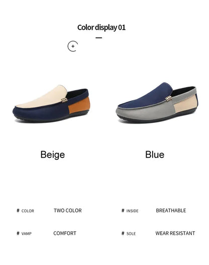 Business Shoes Fashion Casual Shoes Man Luxury Leather Loafers Breathable Slip on Male Boat Shoes Moccasins Driving Shoe