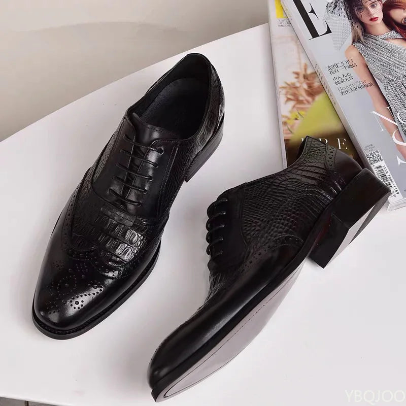 2025 Large Size Fashionable Men's Office Formal Shoes Low Cut Daily Comfortable Pointed Multifunctional Men's Wedding Shoes