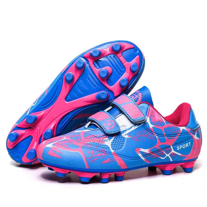 Kids Soccer Shoes Society TF/FG School Football Boots Cleats Grass Sneakers Boy Girl Outdoor Athletic Training Sports Footwear