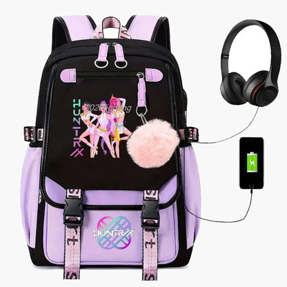 Backpack Cartoon Rucksack Girls School Bag High Capacity Women Backpack