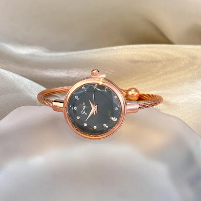 New Gradient Fresh Style Starry Sky Sunset Color Ladies Watch Student Fashion Bracelet Open Quartz Wristwatch