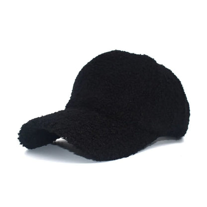 Baseball Cap New Winter Windproof Lamb Wool Caps Warm Caps Women Men Plush Simple Hat Casual Comfortable Outdoor Hats