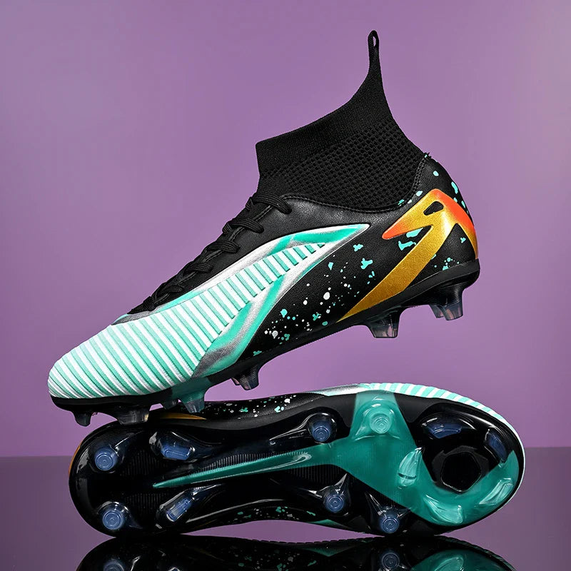 New Men Football Boots Sports Shoes Futsal High Ankle Soccer Shoes High-quality Indoor Non-Slip Outdoor Ultralight Non-Slip