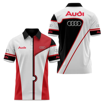 3D Printed Short-Sleeved Polo Shirt Casual High-Quality Sports Fashion T-Shirt with Collar