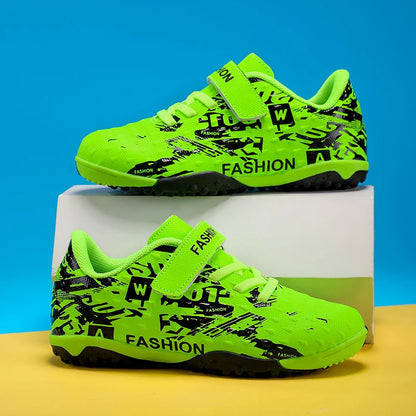 New Kids Professional Soccer Shoes Match Grass Ultralight Cleats Men Non-Slip Turf Football Boots Training Shoes Drop Shipping