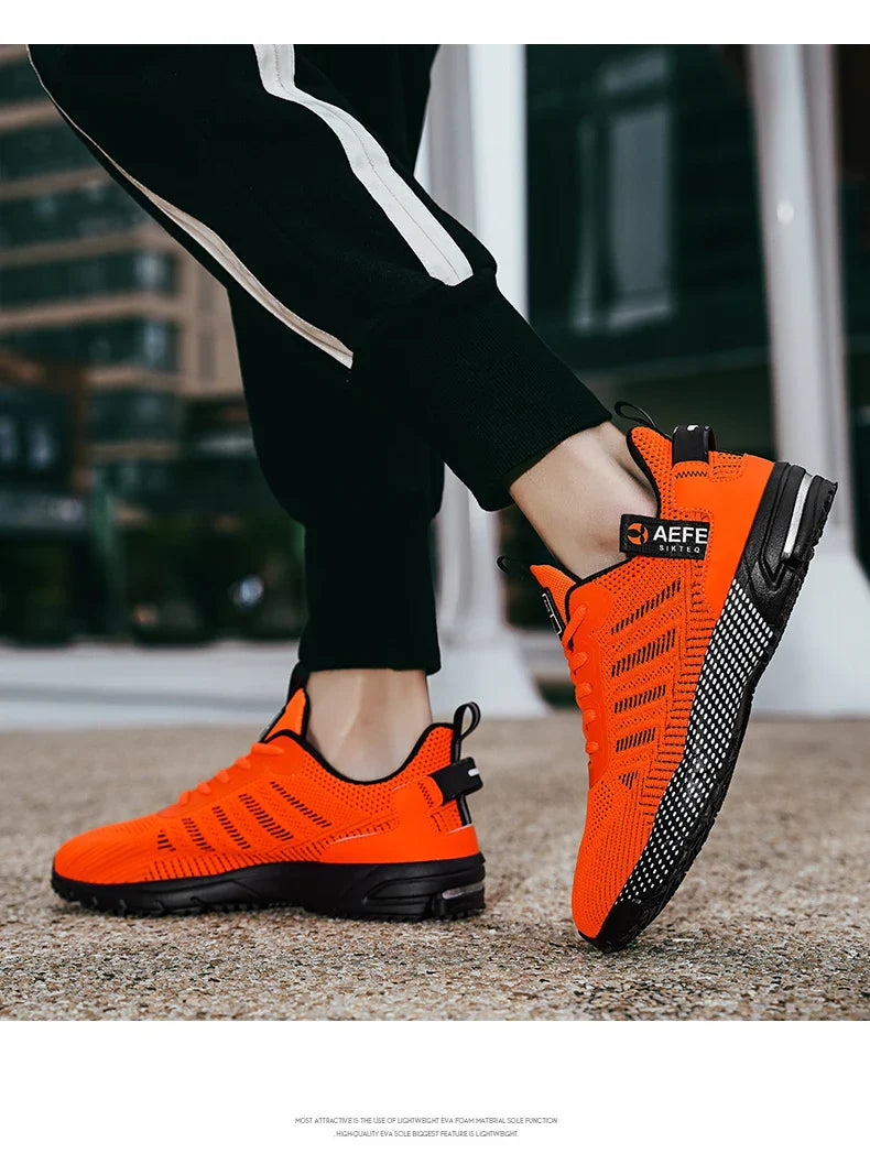Men Running Shoes Breathable Outdoor Sports Shoes Lightweight Sneakers for Men Comfortable Athletic Training Footwear